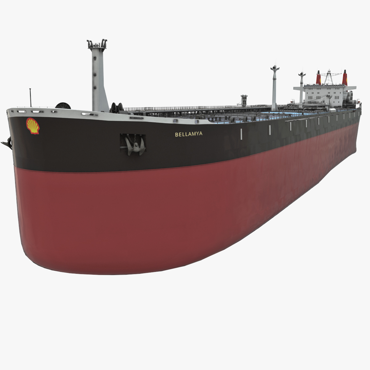 3d model shell tanker bellamya