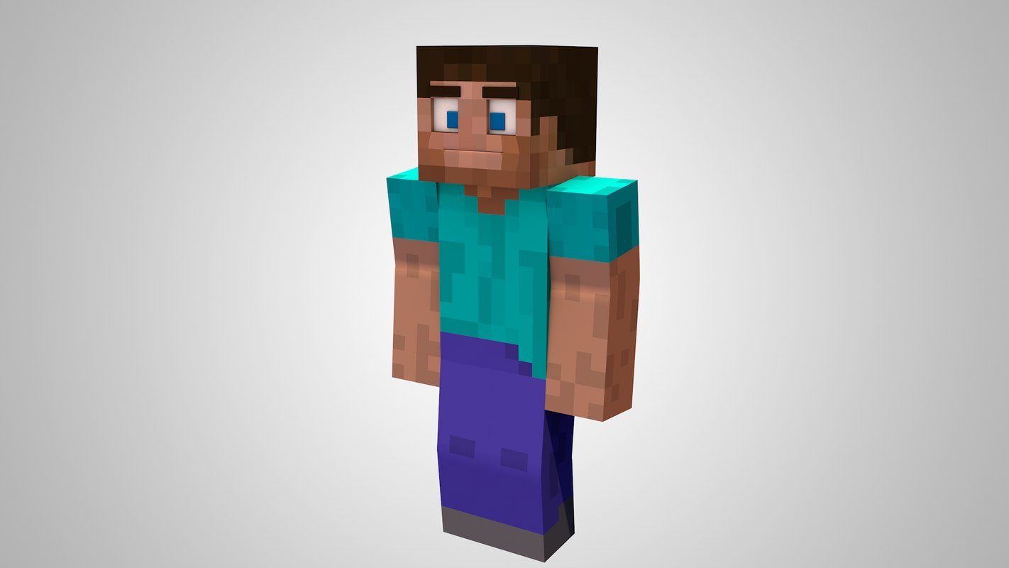 steve minecraft 3d c4d