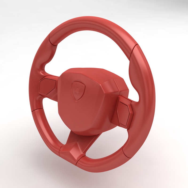 steering wheel 3d 3ds