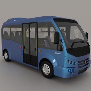 3d model karsan jest minibus