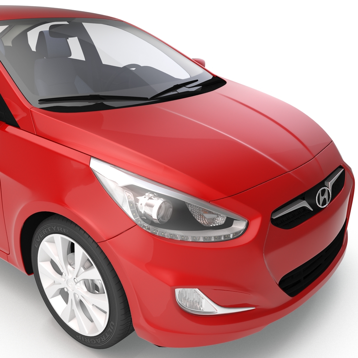 Hyundai accent 3d model