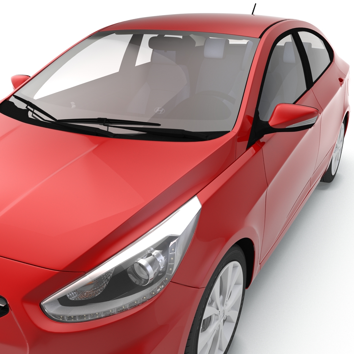 Hyundai accent 3d model