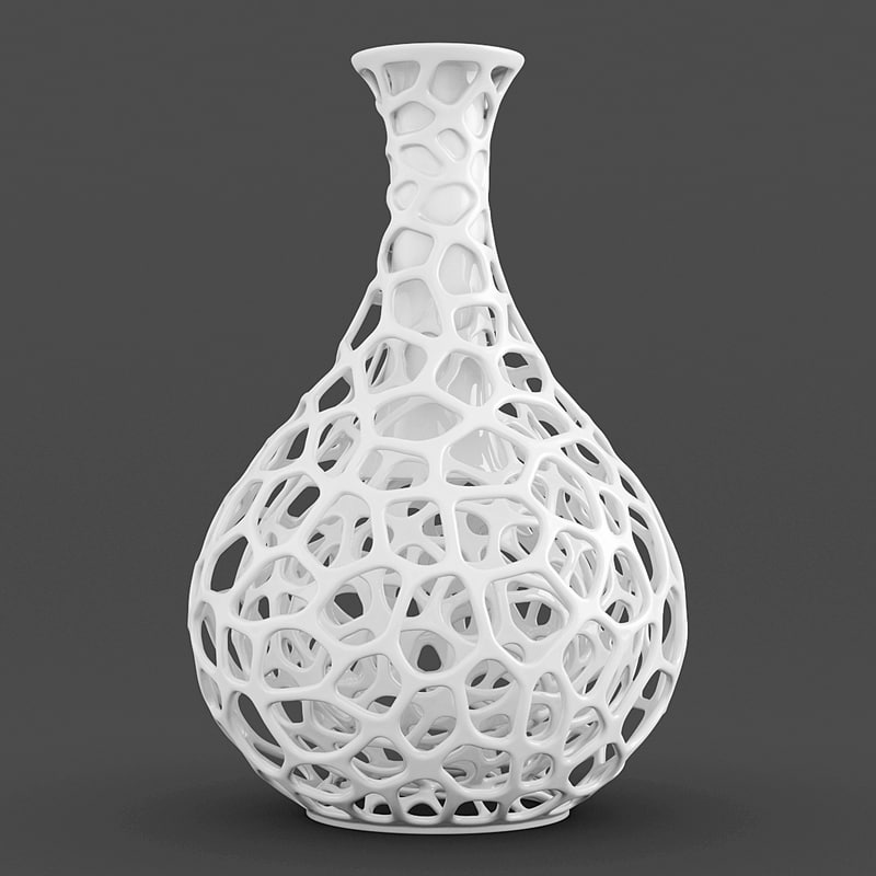  3d  model  perforated vase 