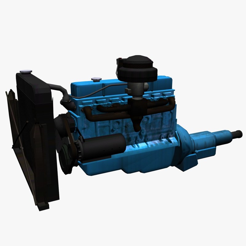 model car free 3d motor 3d model engine poly low car