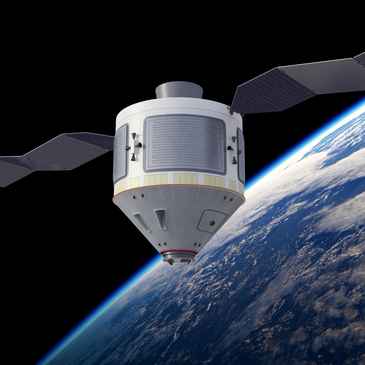 international space station 3d model