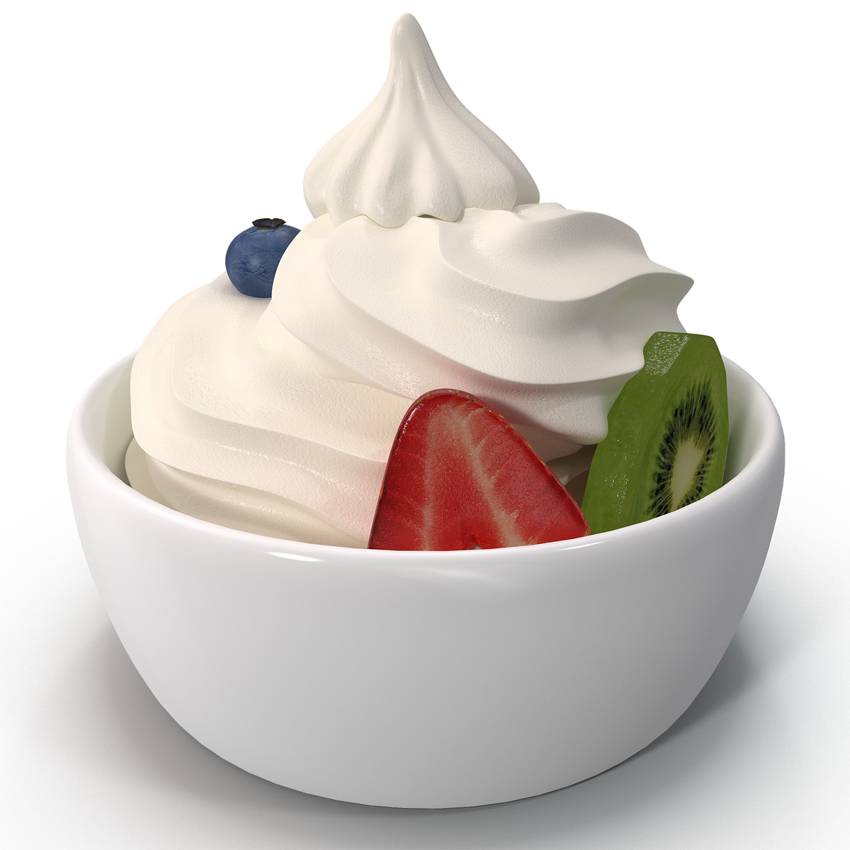 3d model of frozen yogurt