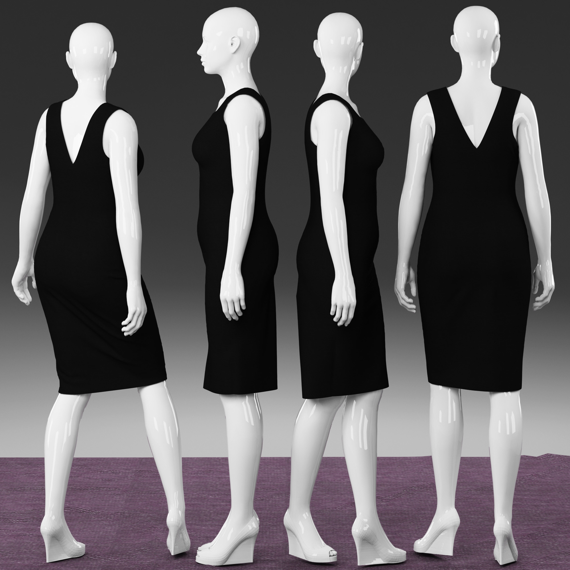 plus size mannequin drawing