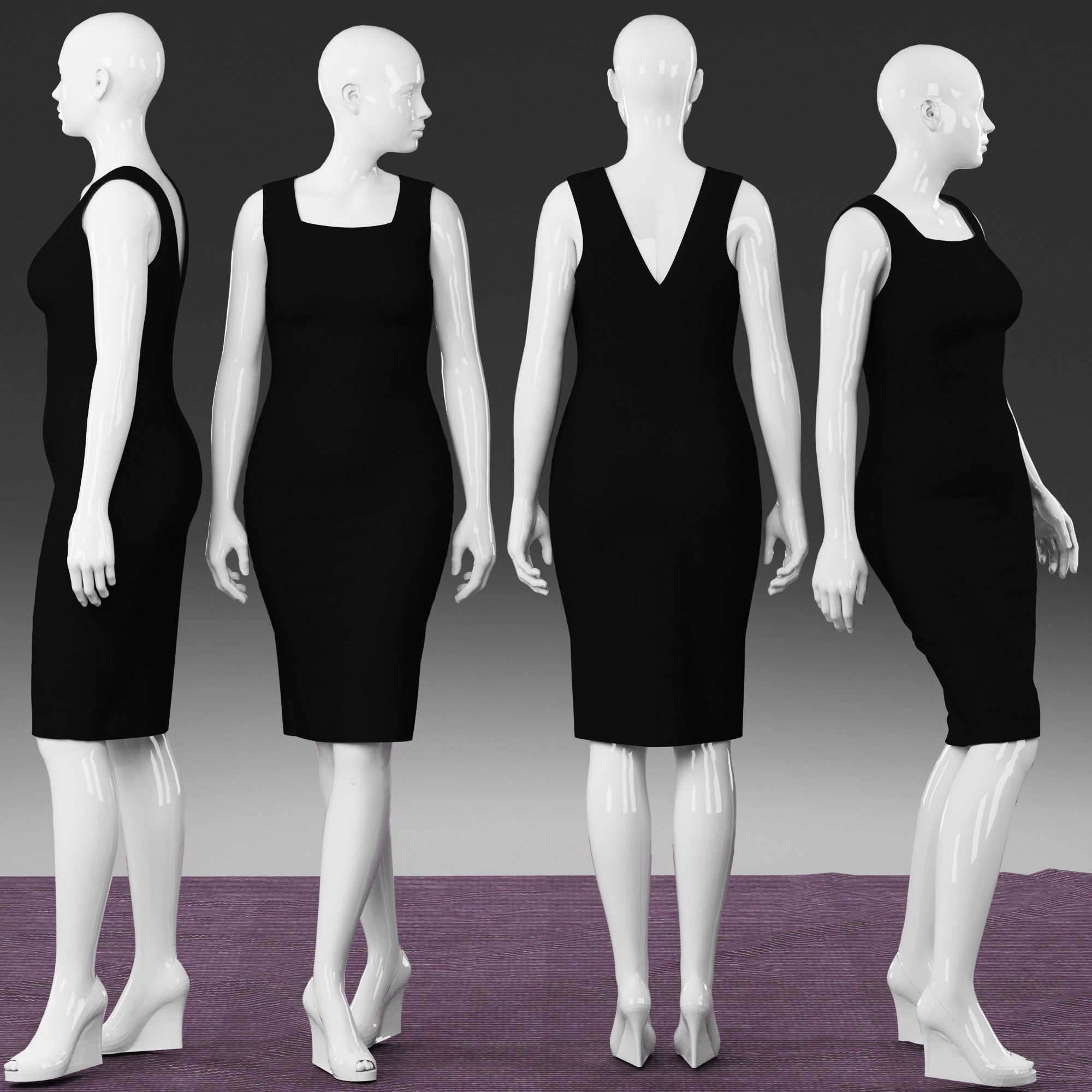 plus size mannequin drawing