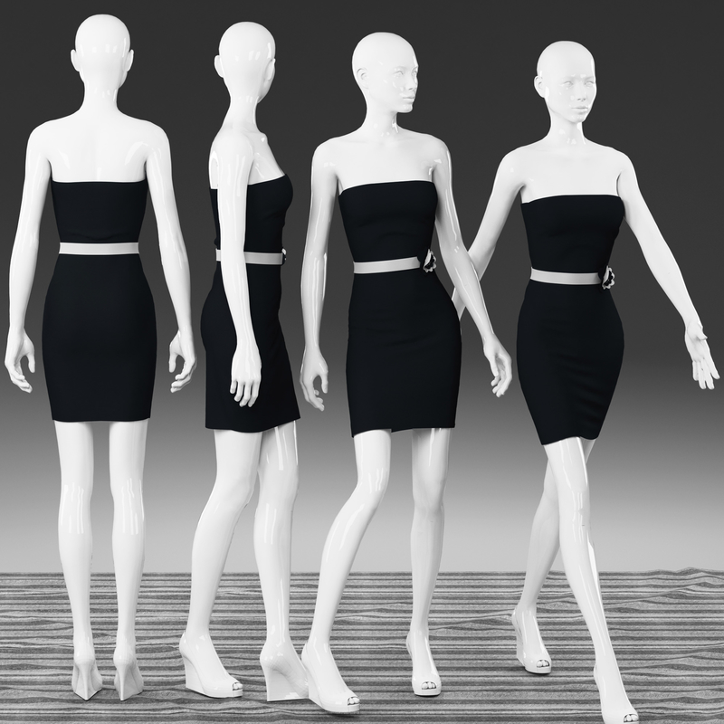 woman mannequin 3d model