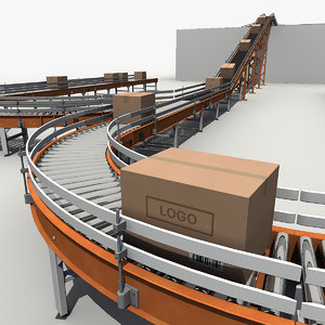 3d warehouse conveyor belt model