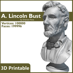 max 3d-printable bust abraham