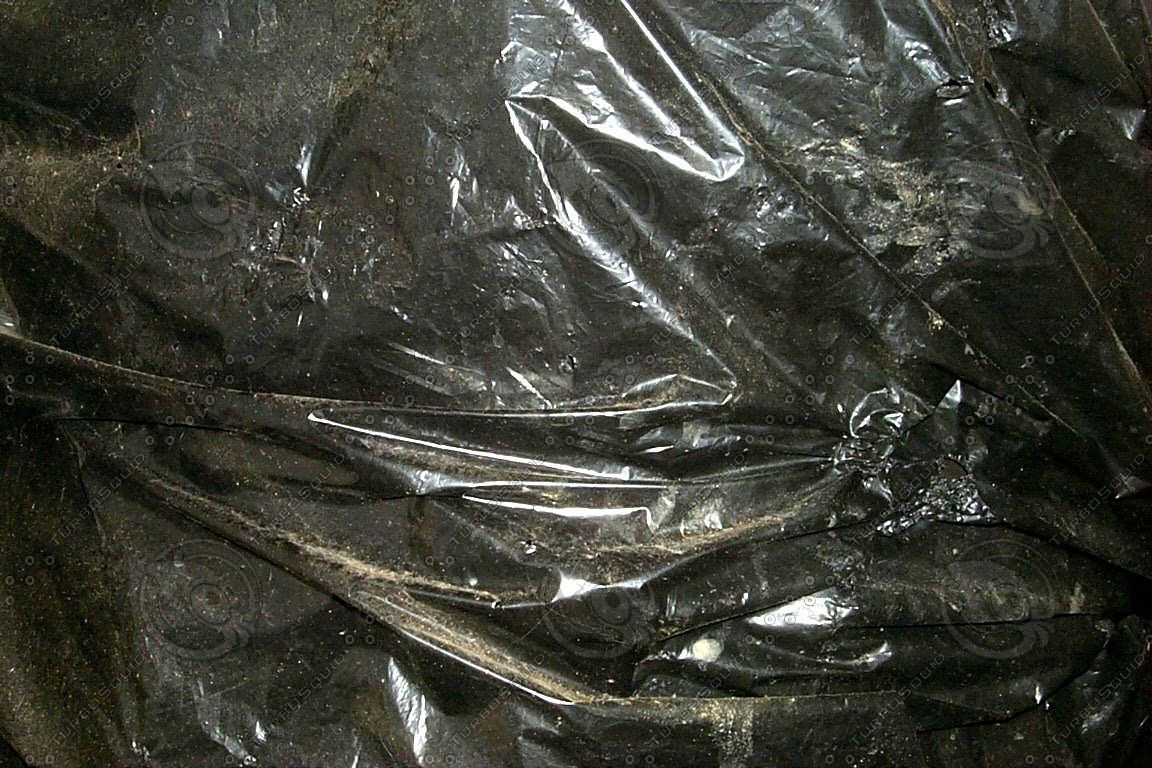 Texture JPEG plastic bag black