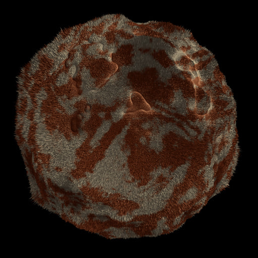 Materials Renderman nature furry hair