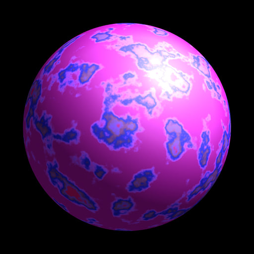 Materials Renderman marble smooth multi color