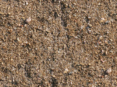 level ground with sand