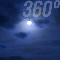 360° Sky Texture: Full Moon