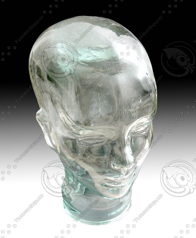 Stock glass head face