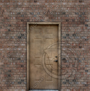 brick wall with doorway