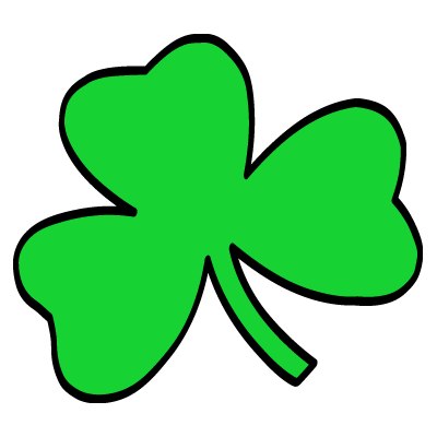 Shapes Adobe Illustrator clover st. patricks