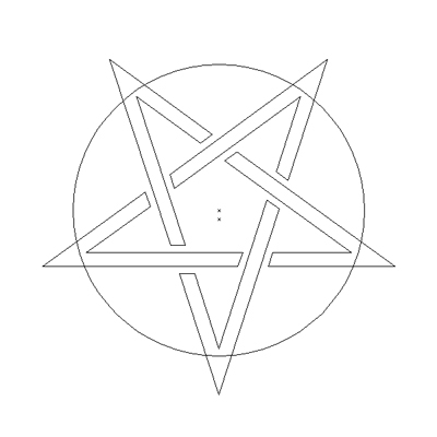 Shapes Adobe Illustrator pentagram devil occult