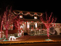xmas lights house