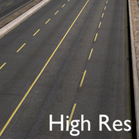 Highway Road 4 Lanes High Resolution