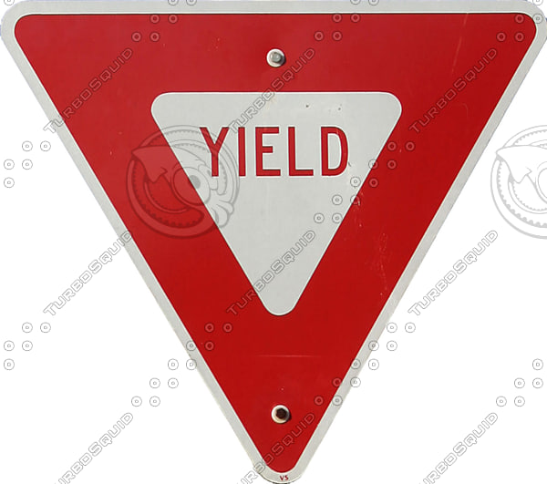 Texture JPEG yield sign street