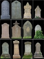 22 gravestones