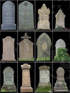 22 gravestones