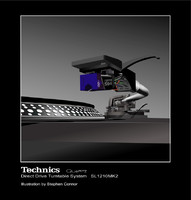 Technics 1210 Turntable Vector Illustration