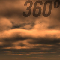 360&deg; Stormy Twilight Sky