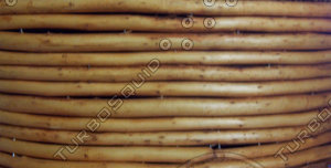 Wooden Weaved Basket Side