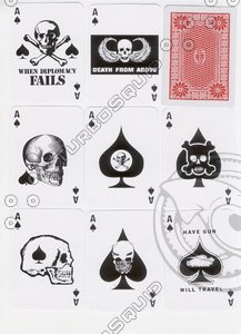 8 unique ace of spades designes and one card back design