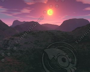 red sun sunset sunrise mountains mountain river landscape scenery