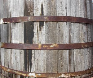 Old Wood Worn  Barrel