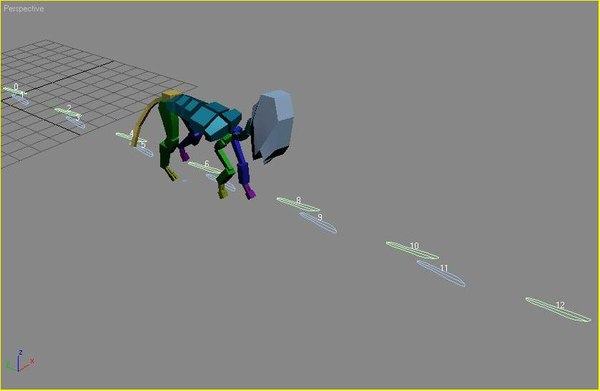 Code Cow Walking Motion Character Studio Biped Cow Walking Four
