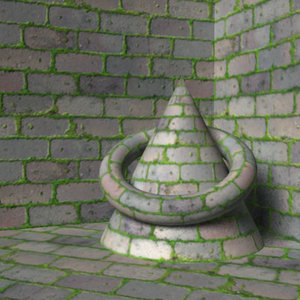 Mossy Bricks Shader