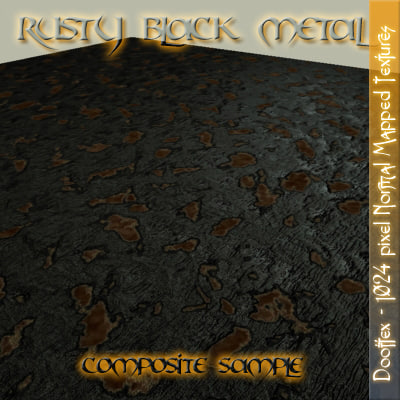Texture JPEG Rusty Black normal