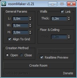 Scripts MaxScript roomMaker modelling free