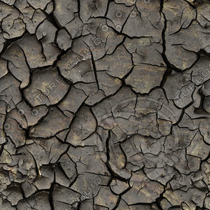 High resolution Cracked dry earth ground 4 + Normal Map