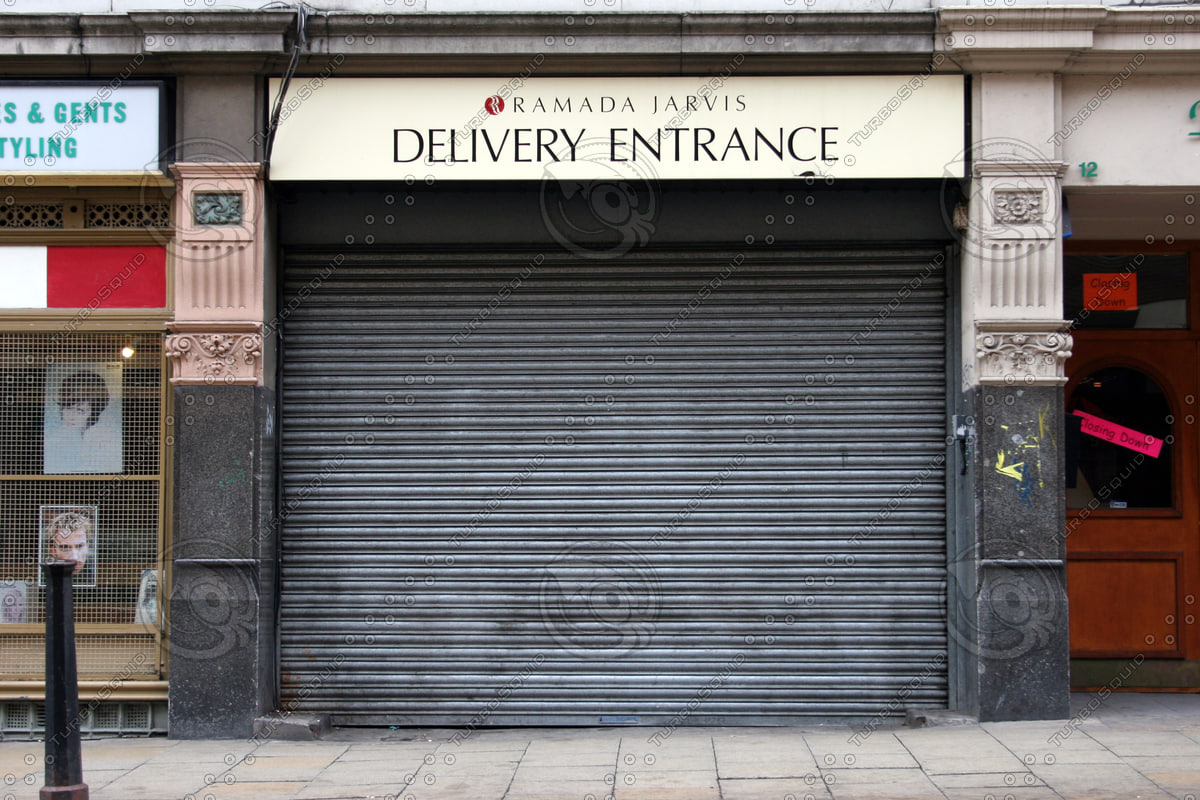 Texture JPEG shop front window