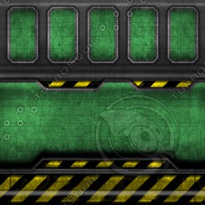 Green Metal Wall