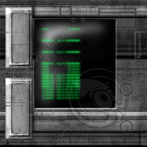 Metal Wall w/ Computer Console