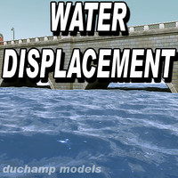 Water animated displacement map