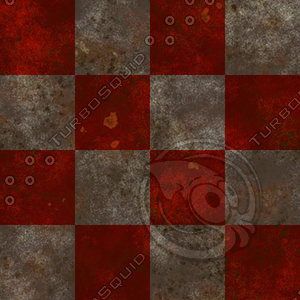 red tiles dirty