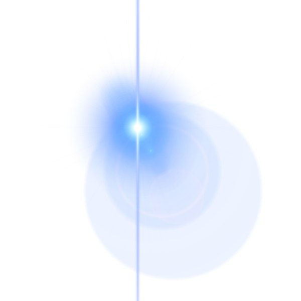Texture PNG lens flare blue