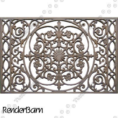 Texture TIFF iron wrought doormat