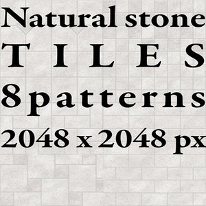 Tiles - Natural Stone - 8 Patterns