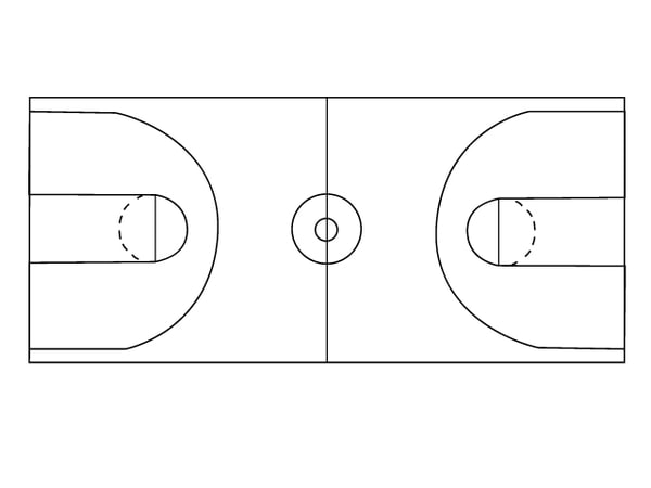 Shapes Encapsulated Postscript court 2 basketball