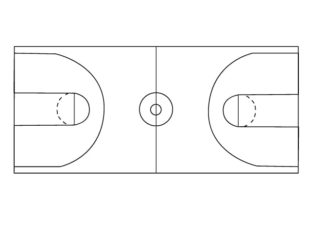 Shapes Encapsulated Postscript court 2 basketball